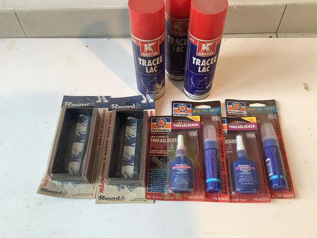 Diversen bankschroefbeschermers en borgmiddel