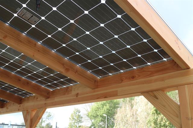 carport/prieel geschikt voor zonnepanelen 308 x 1015 x h290 