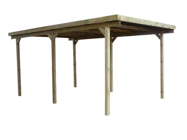 Tuin  carport van hout 300 x 500 x h200 