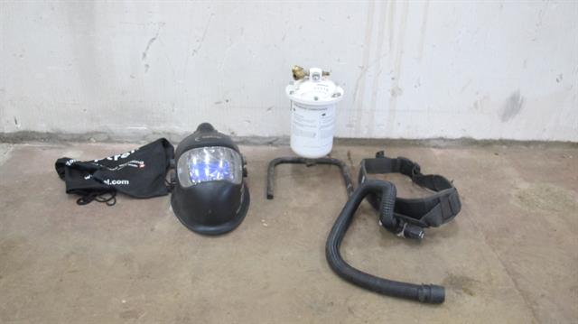 Las toebehoor / benodigdheid lashelm met verse lucht aansluiting  Optrel 