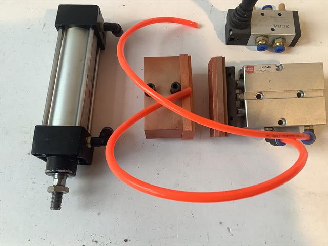 Diversen luchtklem en cilinder