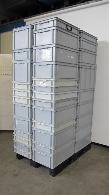 Kunststof bakken opslagbakken 60x40cm / 42 stuks
