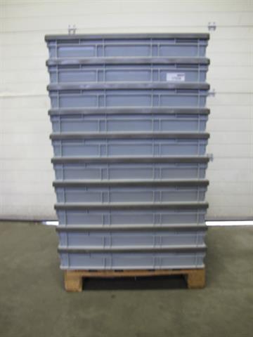 Kunststof bakken opslagbakken  Engels 15 stuks  / h14 x 80 x 60cm