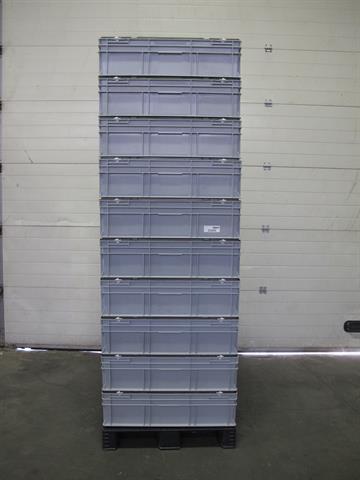 Kunststof bakken opslagbakken  Engels 6 stuks  / h34 x 80 x 60cm