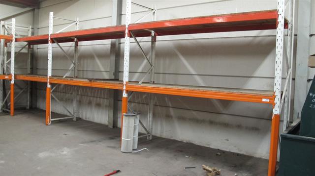 Magazijnstelling palletstelling 4 staanders en 12 liggers