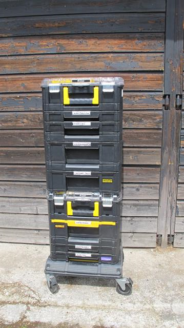 Stanley Fatmax gereedschapskoffer toren incl. transportkar incl. diverse inhoud