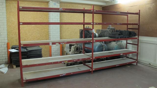 Werkplaats toebehoren stellingrek 5 staanders en 30 liggers