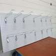 Werkplaats toebehoren 10 stuks wandrek met 100 ophanghaken  1
