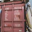 Container en opslag container voor zaagafval incl. inhoud 9