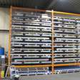 Magazijnstelling midden formaat (2500x1250mm) plaat stelling / 2 staanders + 14 frame liggers  2