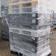 Kunststof pallets hygiene pallets 12 stuks / 120x80x16cm gesloten dek 3