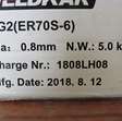 Las toebehoor / benodigdheid lasdraad SG2 0.8mm / 5 kg NIEUW 2