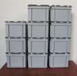 opslag bakken RAKO/Engels 9 stuks  / h23 x 30 x 20cm 