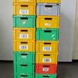 Kunststof bakken opslagbakken 32 stuks / h22 x 60 x 40cm 2
