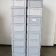 Kunststof bakken opslagbakken 36 stuks / h22 x 60 x 40cm 2