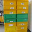 Kunststof bakken opslagbakken 36 stuks / h22 x 60 x 40cm 4