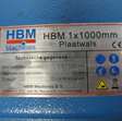Rollen/profielwals plaatwals HBM 1x1000mm 7