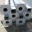 Hekwerk  staanders met voetplaat L2550x100x100mm / 12 stuks 3
