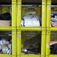 Magazijn transportkar met diverse inhoud 2