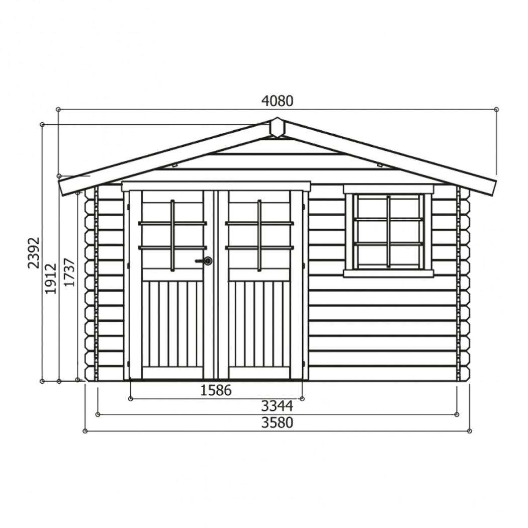 Tuin  tuinhuis Chimay 2