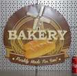 wandbord van metaal Bakery Fresh Made For You / 3 stuks