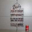 wandbord van metaal Dad's Fix it Shop / 3 stuks