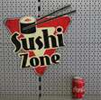 wandbord van metaal Sushi Zone / 3 stuks