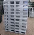 zware kunststof pallets 22 stuks / 80x60x16cm gesloten dek