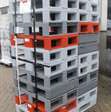 zware kunststof pallets  80x60x16cm 21 stuks / gesloten dek