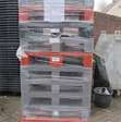 Kunststof pallets zware kunststof pallets  80x60x16cm 24 stuks / gesloten dek 2